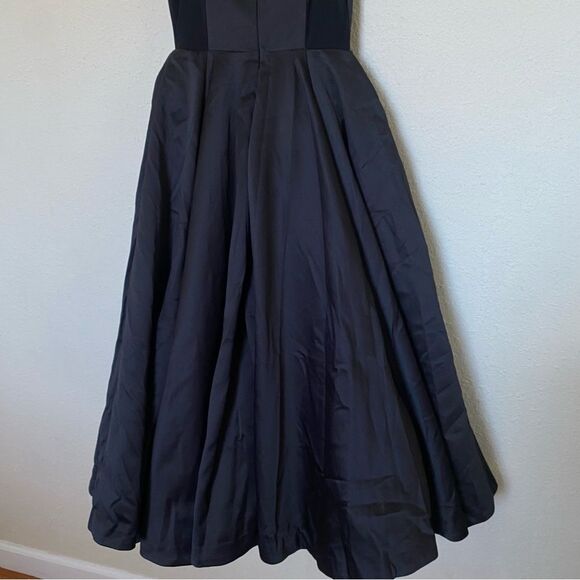 House of CB XS D-DD 'Mademoiselle'‎ Black Satin Tulle Midi Dress NWOT - Picture 8 of 10